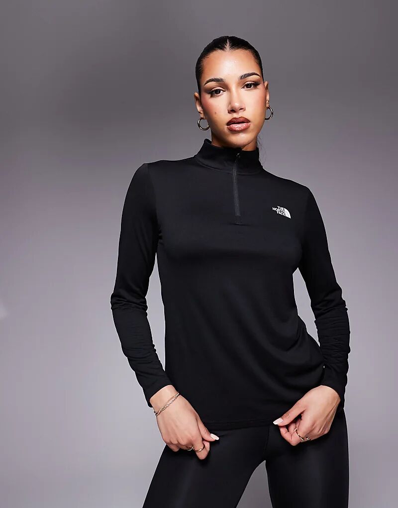 

Футболка Training Flex 1/4 с логотипом черного цвета The North Face