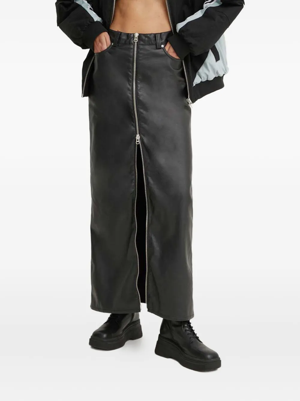 

Макси-юбка на молнии Won Hundred, черный