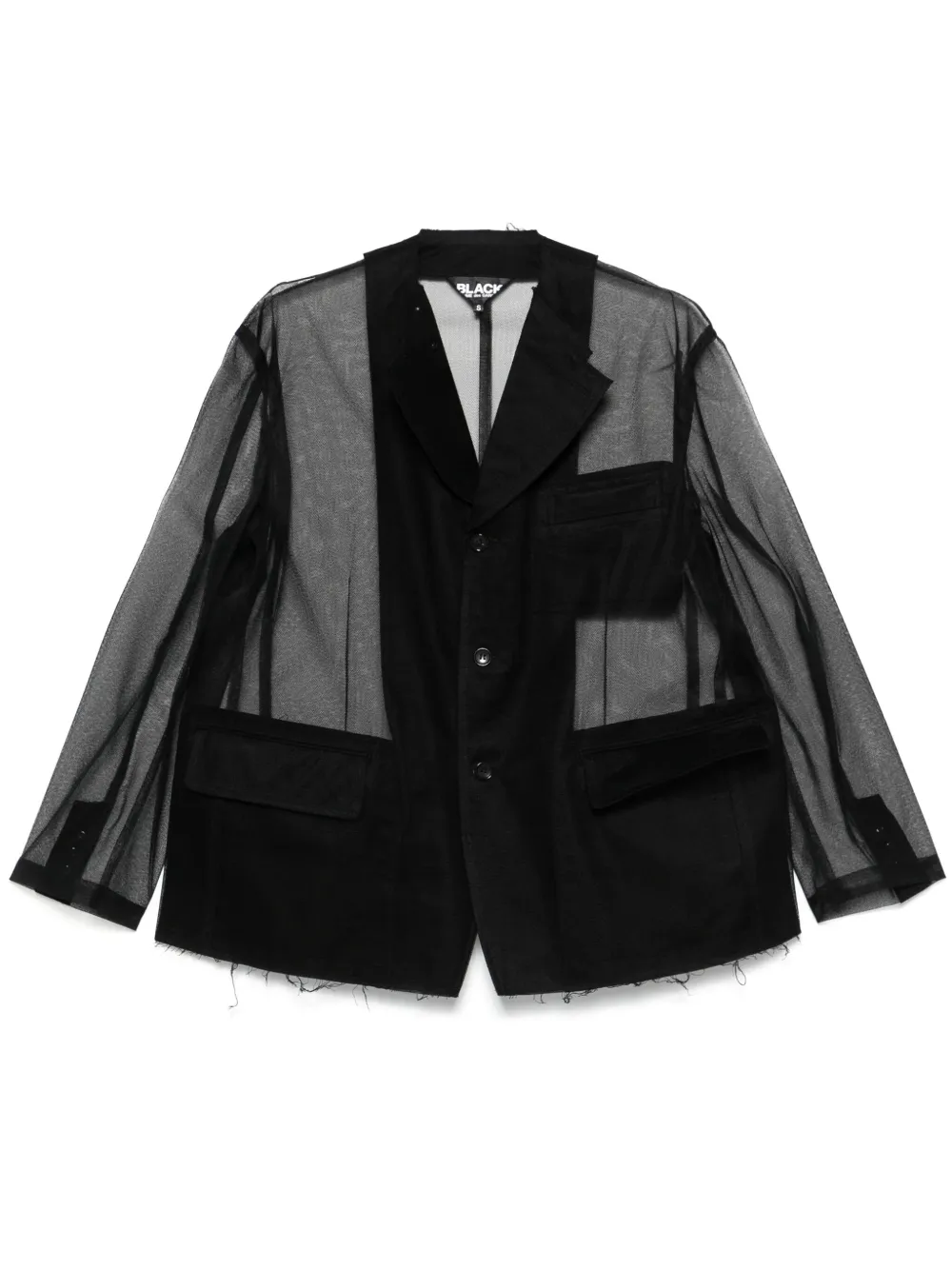

Блейзер из тюля Black Comme Des Garçons, черный