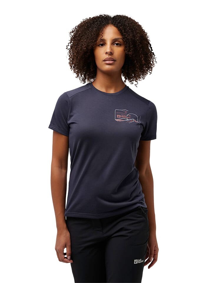 

Функциональная рубашка Jack Wolfskin Funktionsshirt Vonnan, темно-синий