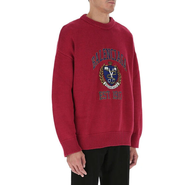 Свитер est. 1917 college logo crewneck sweater 'red' Balenciaga, красный — фото 4