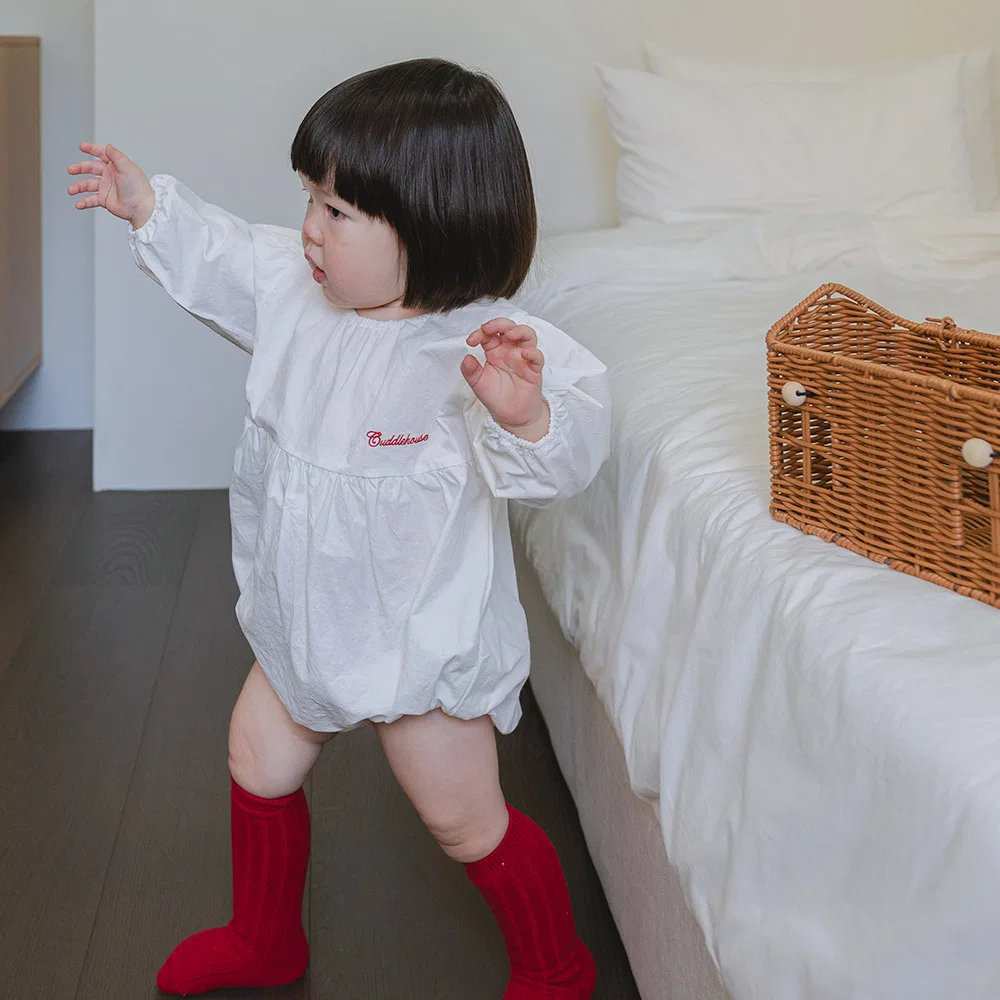 Детский хлопковый боди Cuddlehouse белый