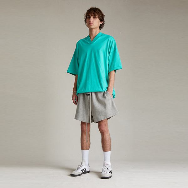Шорты ss24 fleece running short 'dark heather oatmeal' Fear Of God Essentials, коричневый — фото 3