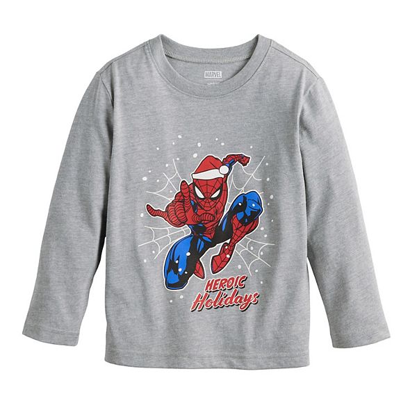 

Детская футболка с длинным рукавом и принтом Jumping Beans Marvel