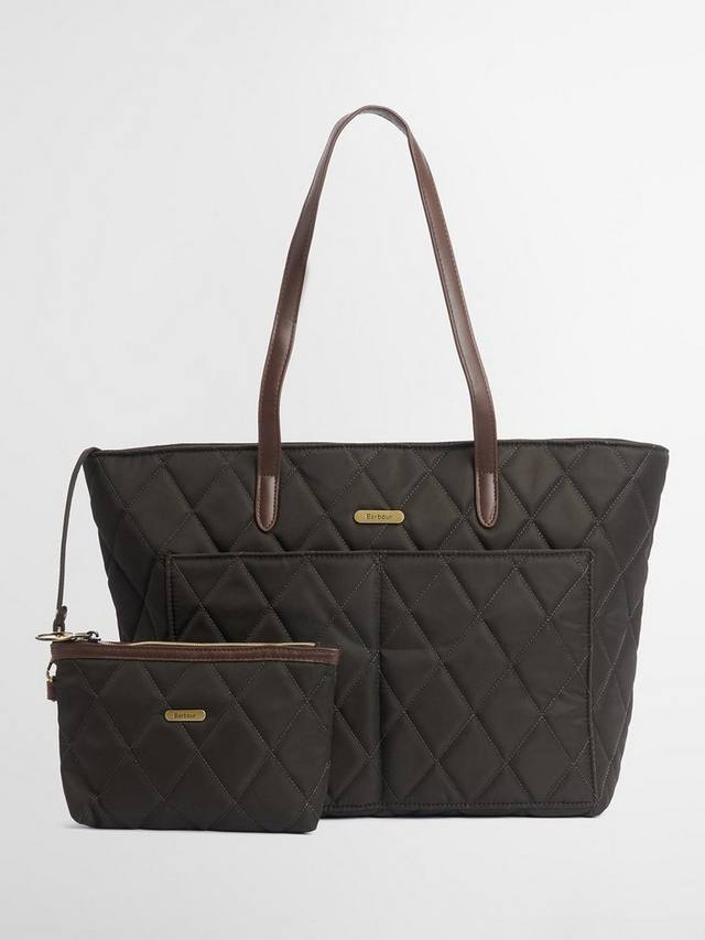 

Стеганая сумка-тоут Barbour, Dark Olive