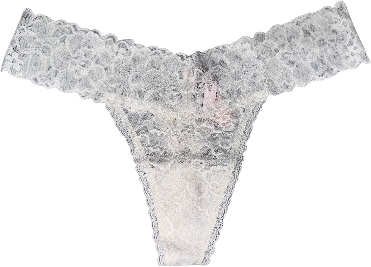 Трусики-стринги All Over Lace от Victoria's Secret, цвет White New