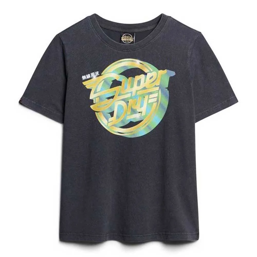 

Футболка с коротким рукавом Superdry Rock Band Relaxed, черный
