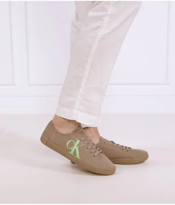 Кроссовки VULC LOW OVERSIZED BRAND Calvin Klein Jeans, коричневый — фото 2