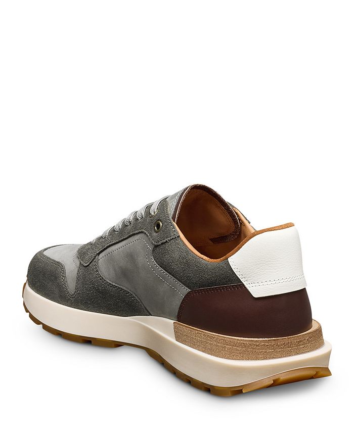 Мужские кожаные кроссовки Lionel Low Top Allen Edmonds, серый — фото 3