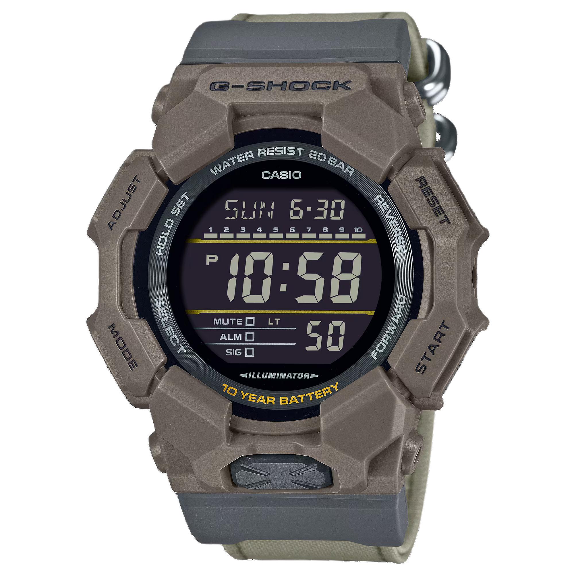 

CASIO Часы DIGITAL Series Quartz Movement Fabric Strap Watch Unisex Black Dial, Black Dial