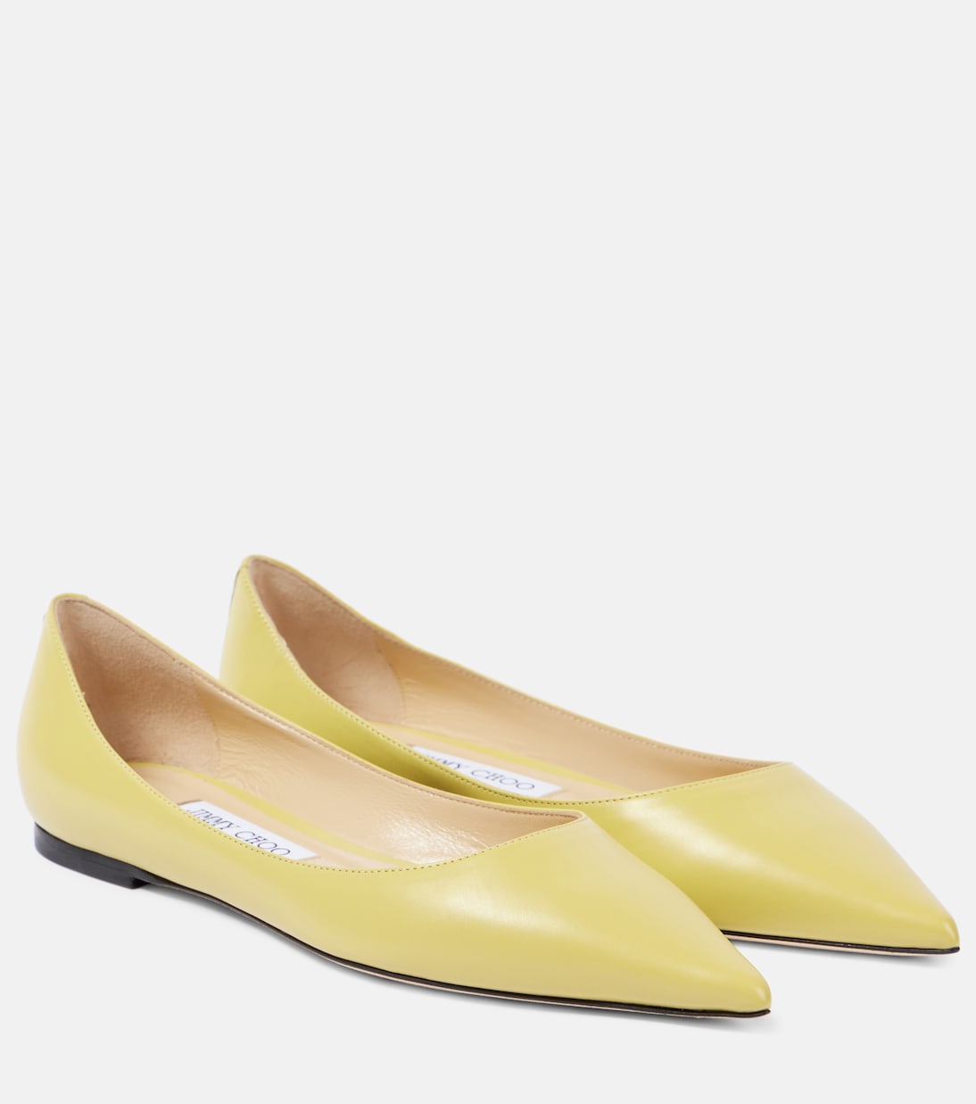 Обожаю кожаные балетки Jimmy Choo, Sunbleached Yellow