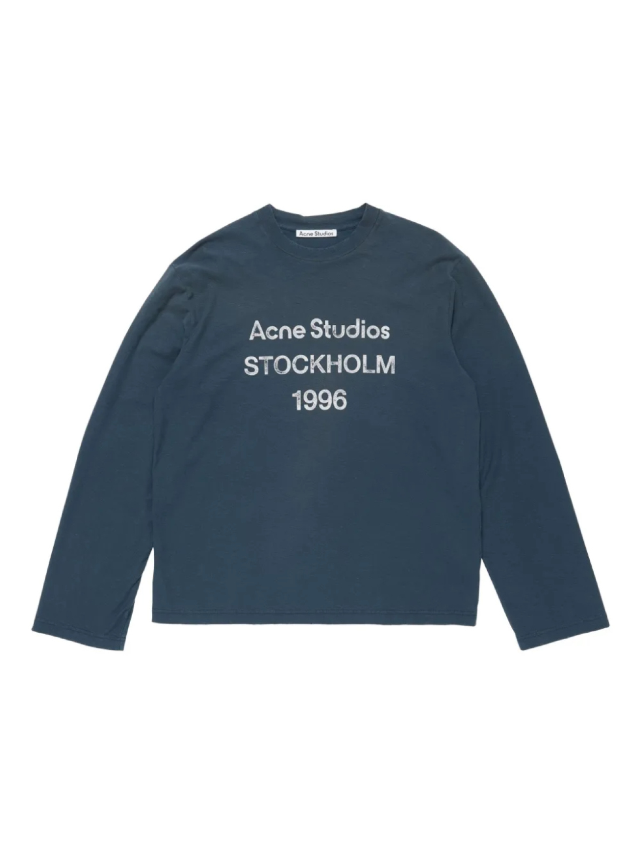 

Acne Studios logo-print Футболка, синий