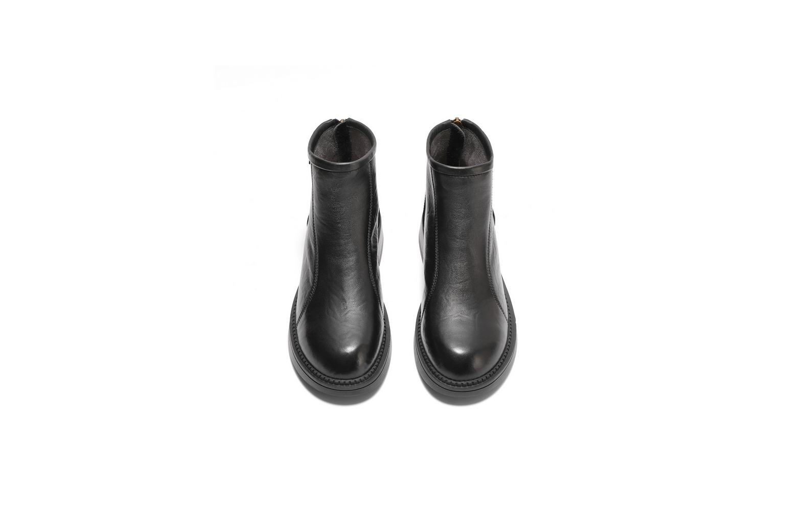 BELLE Черные женские ботильоны на каблуке 3,5 см без подкладки, цвет Black-Unlined — фото 3