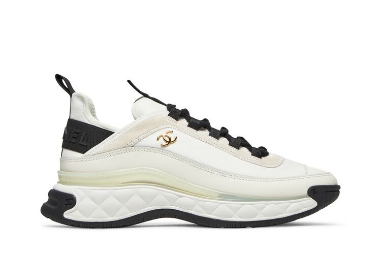 Кроссовки Chanel Wmns Velvet Calfskin & Mixed Fibers Sneaker Ivory, белый