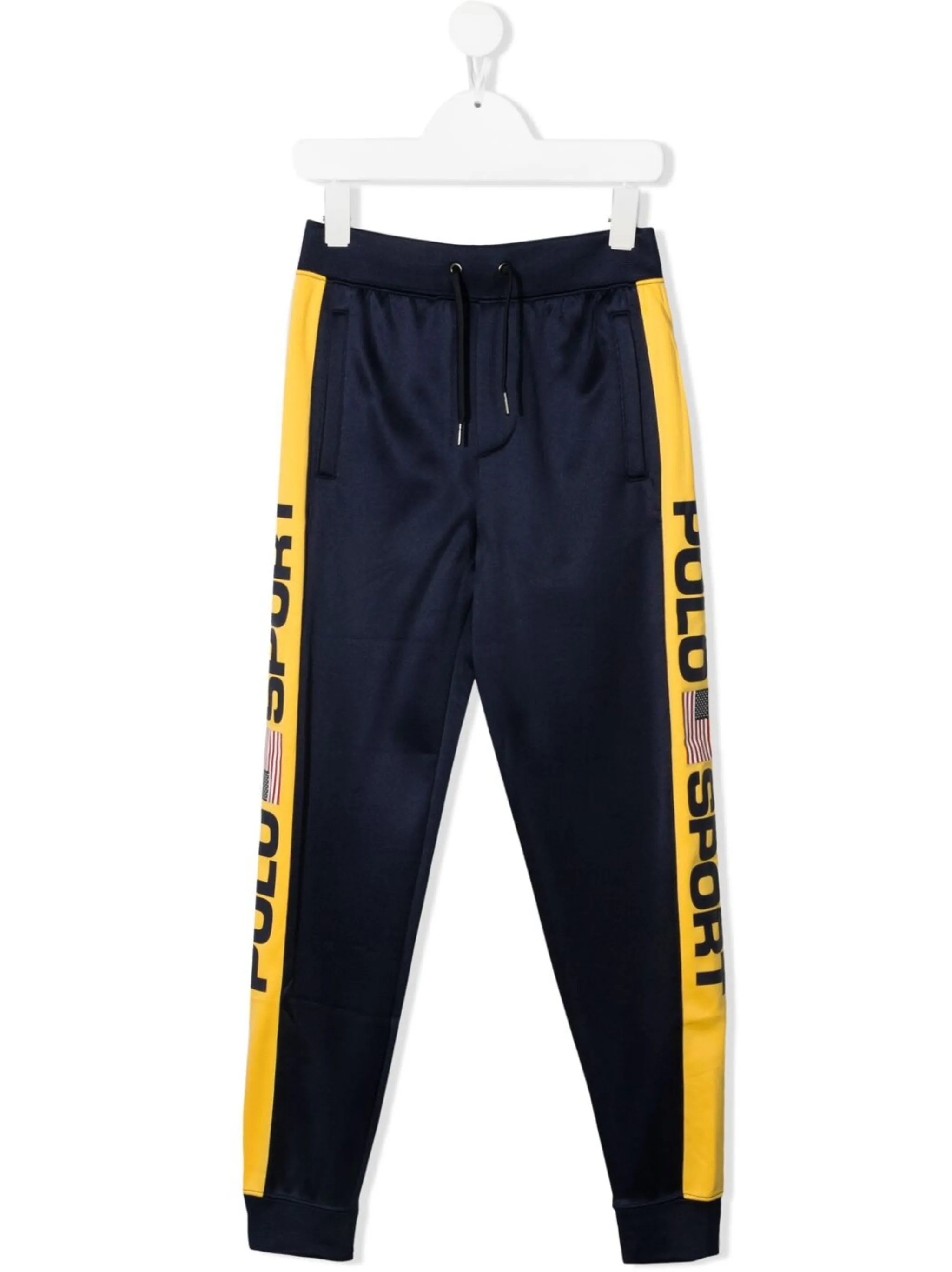 

Спортивные брюки с логотипом Polo Ralph Lauren Kids, синий