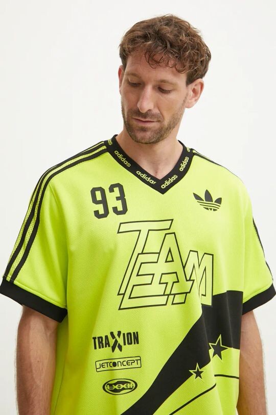Футболка adidas Originals, зеленый — фото 4
