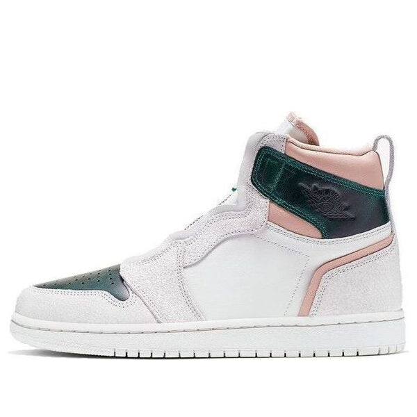 Кроссовки 1 ретро высокая молния Air Jordan, зеленый