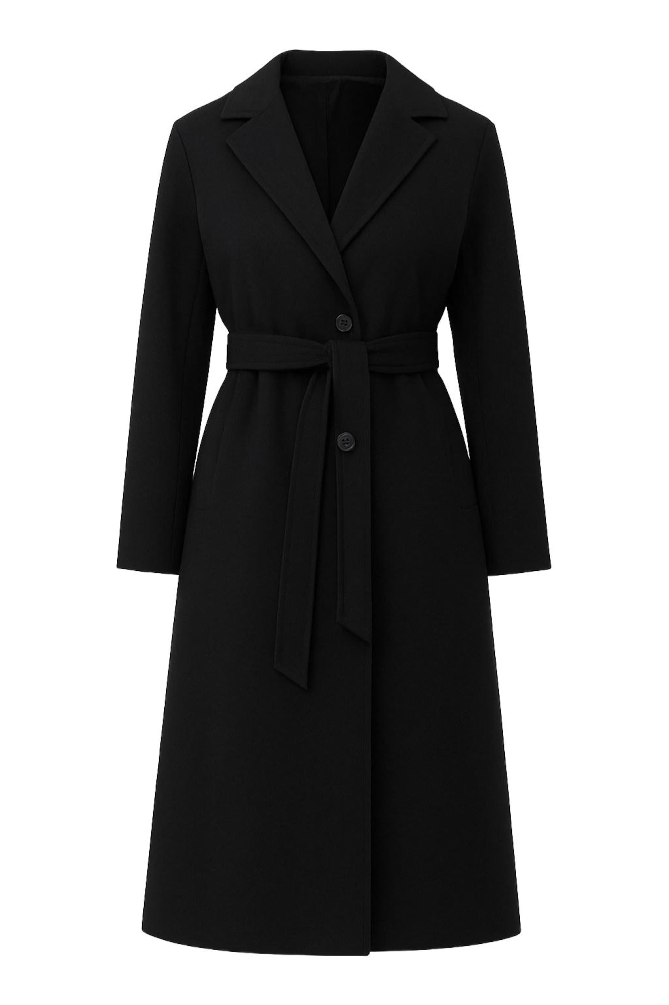 

MODAMIHRAM Зимнее пальто в черном цвете