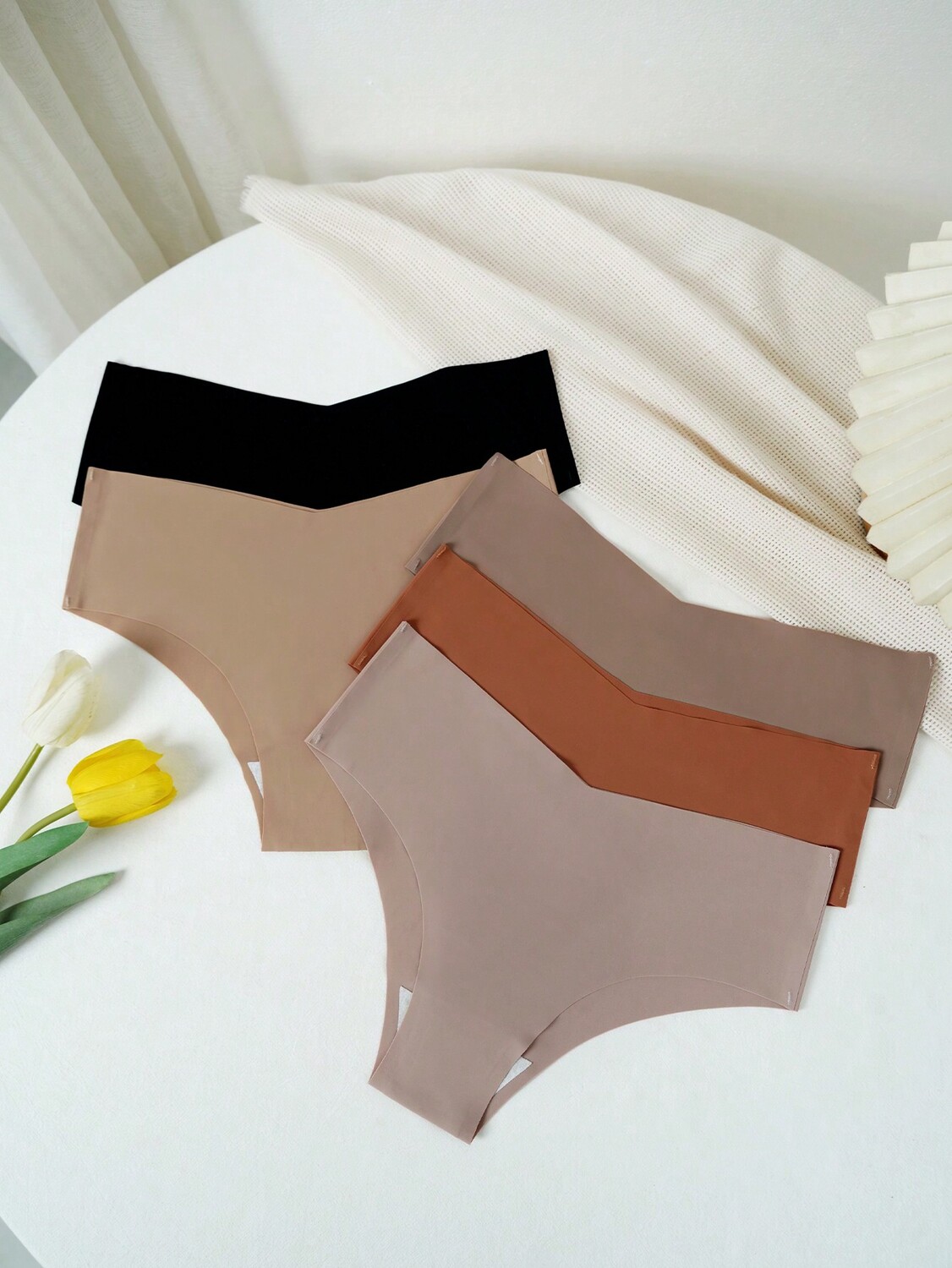 

Нижнее белье для беременных, однотонное, 5 шт Shein, мультиколор