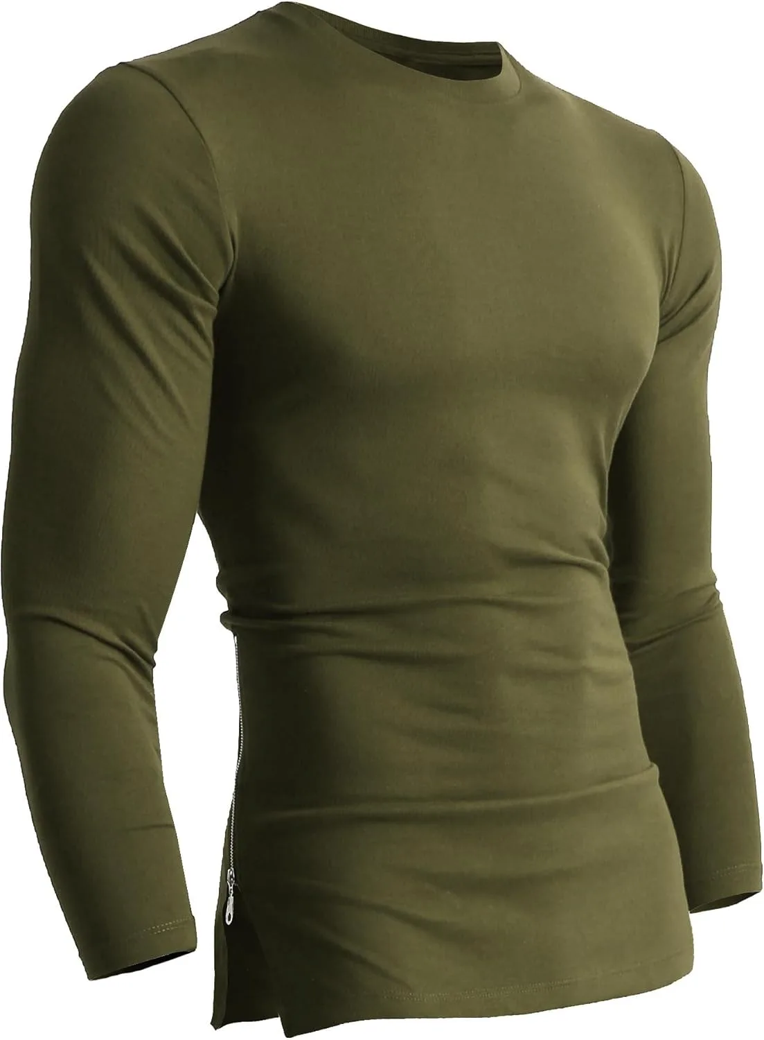 

Футболка Hipster Tee с длинным рукавом и боковой молнией Hat and Beyond