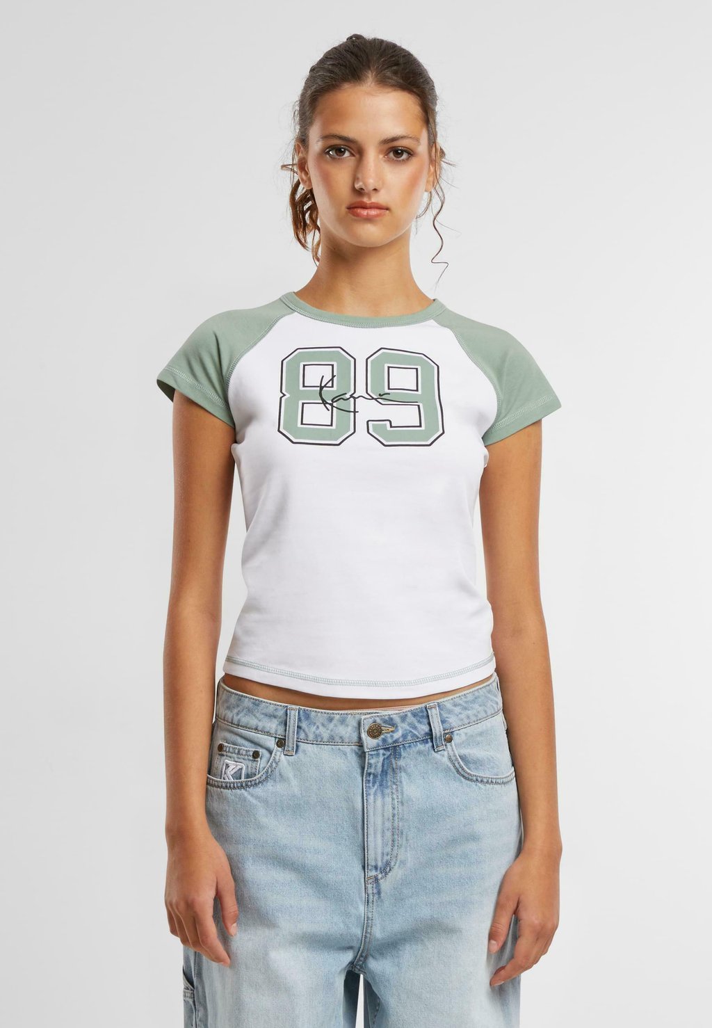 

Футболка с принтом SIGNATURE TINY RAGLAN Karl Kani, белый