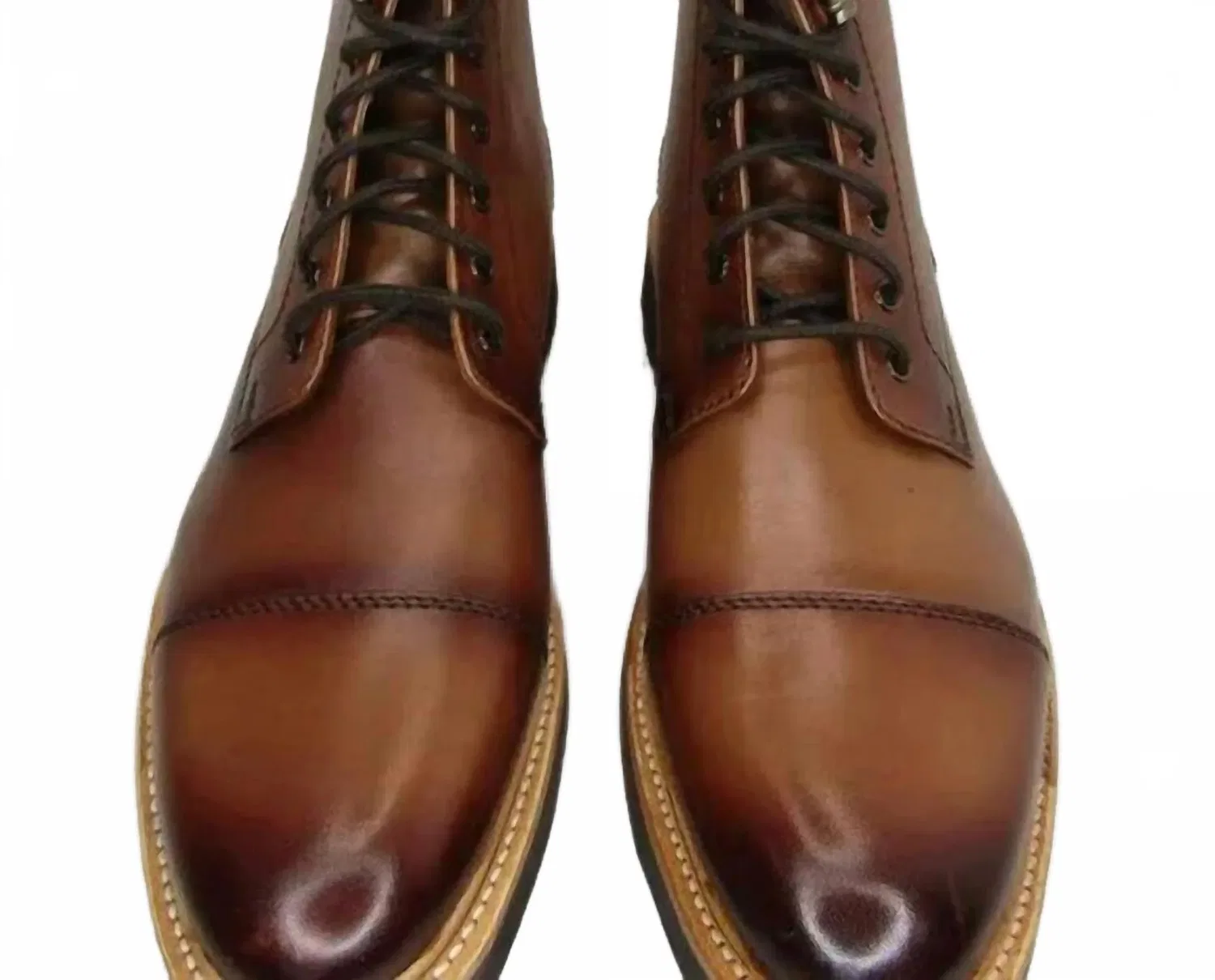 Florsheim Мужские ботинки на каблуке с перфорацией Whitmore Cap Toe Ankle Dress Boots от Men's Shoe Co, коричневого цвета — фото 2