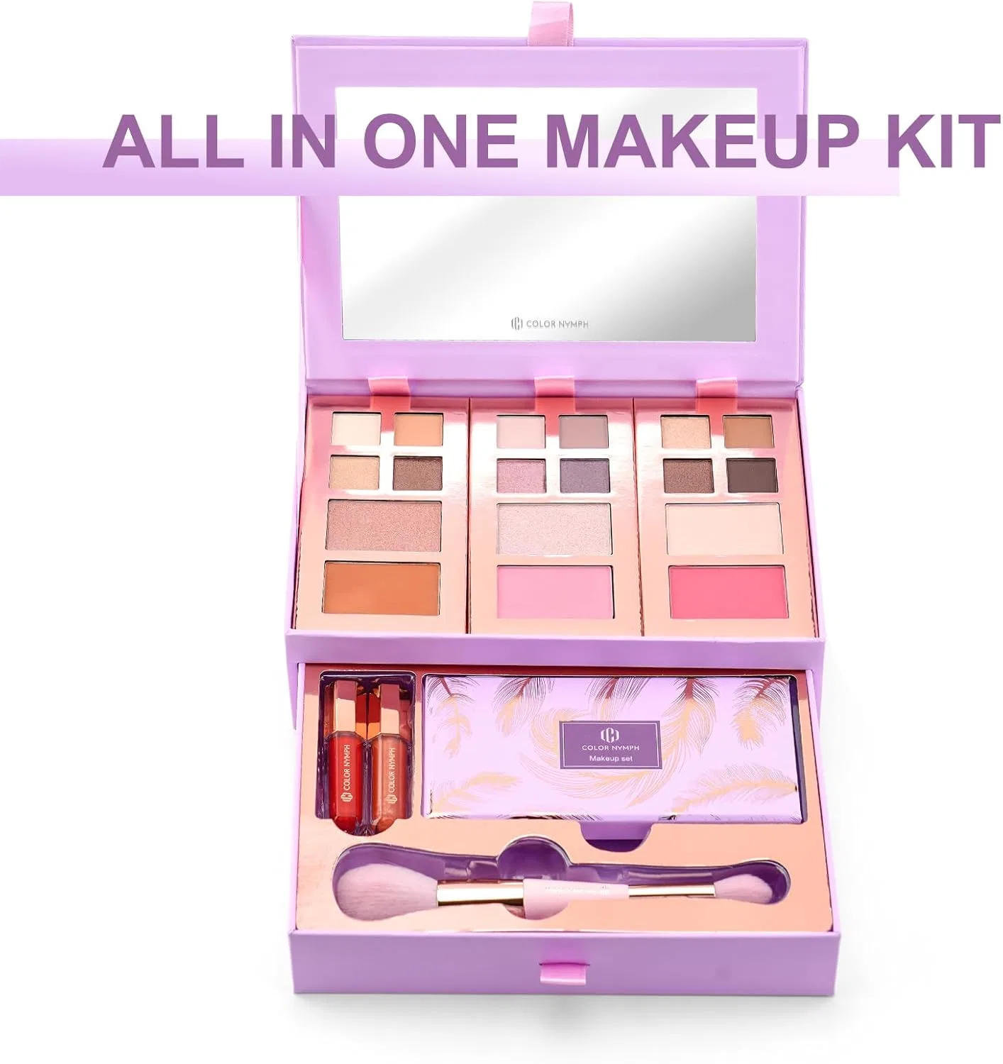 Набор косметики Complete Makeup Kit Color Nymph Фиолетовый — фото 2