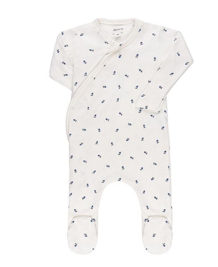 

Унисекс хлопковый комбинезон с молнией и резинкой для малышей - Baby Ely's & Co., синий