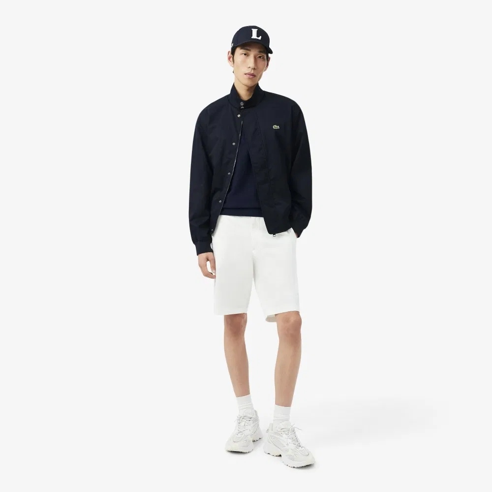 Мужской свитер-поло Links Links с коротким рукавом тёмно-синий от Lacoste — фото 4