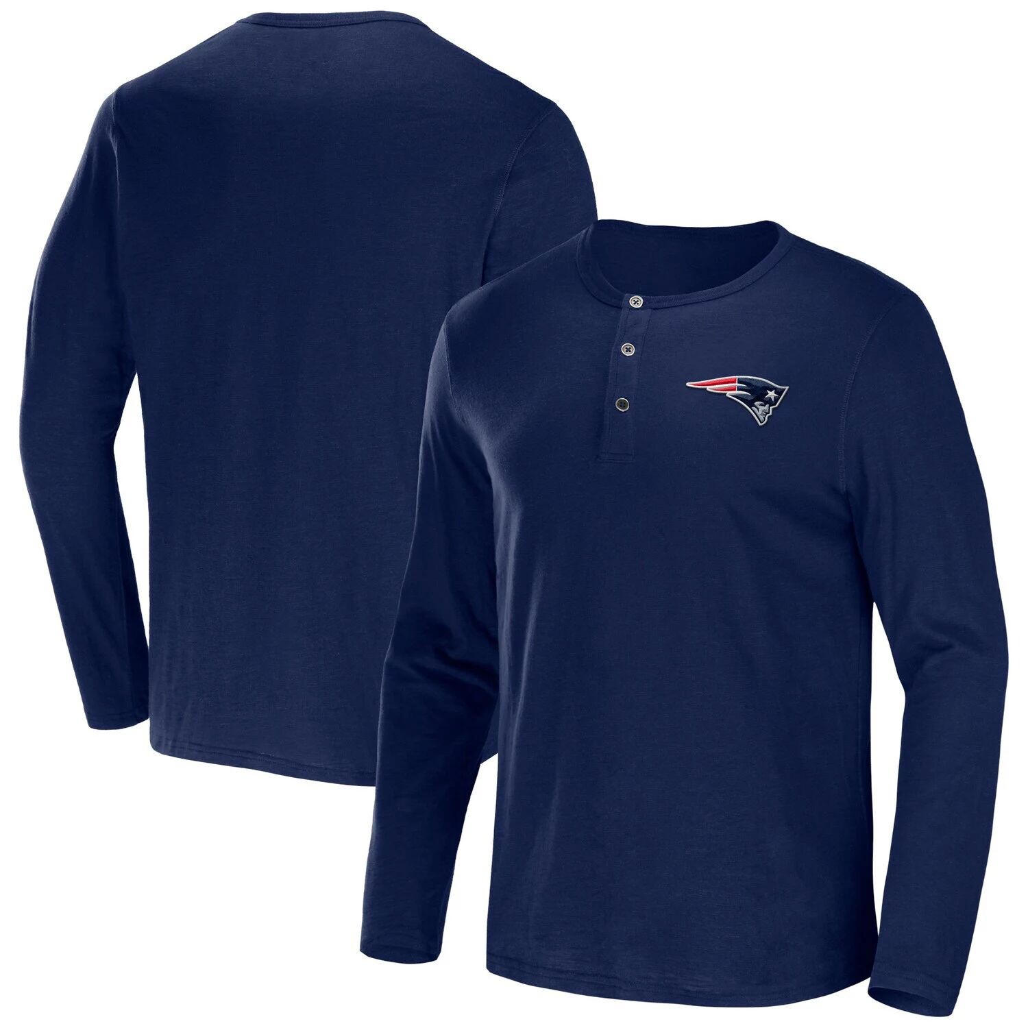 

Мужская футболка из коллекции NFL x Darius Rucker от Fanatics Navy New England Patriots Slub Jersey Футболка Хенли с длинными рукавами