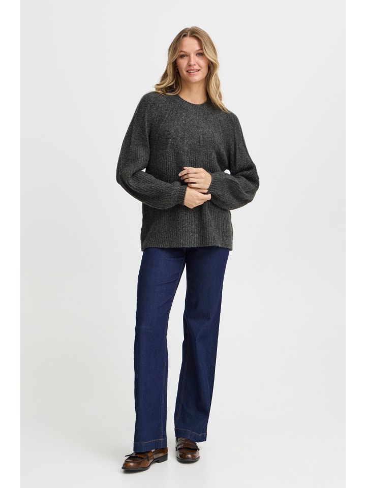 

Fransa Вязаный свитер FRBEVERLY свободного кроя, цвет угольно-серый меланж