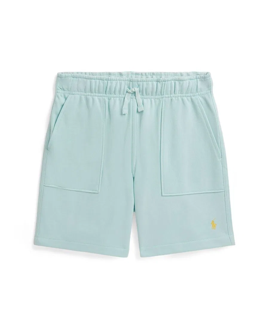 Детские шорты из французской махровой ткани, размер 8-20, на завязках Polo Ralph Lauren, синий