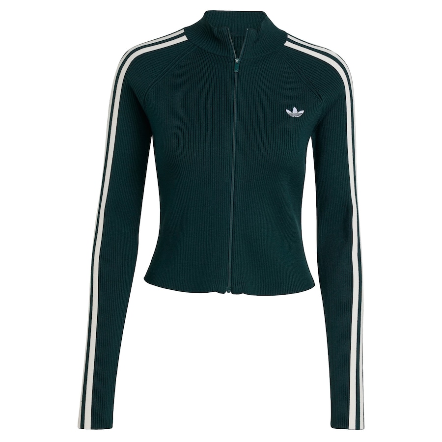 

Вязаный кардиган ADIDAS ORIGINALS Adicolor, темно-зеленый