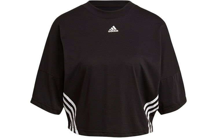 Женский черный топ Adidas — фото 2