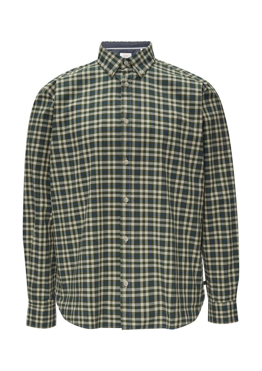 

Рубашка на пуговицах классического кроя s.Oliver, Khaki/Fir