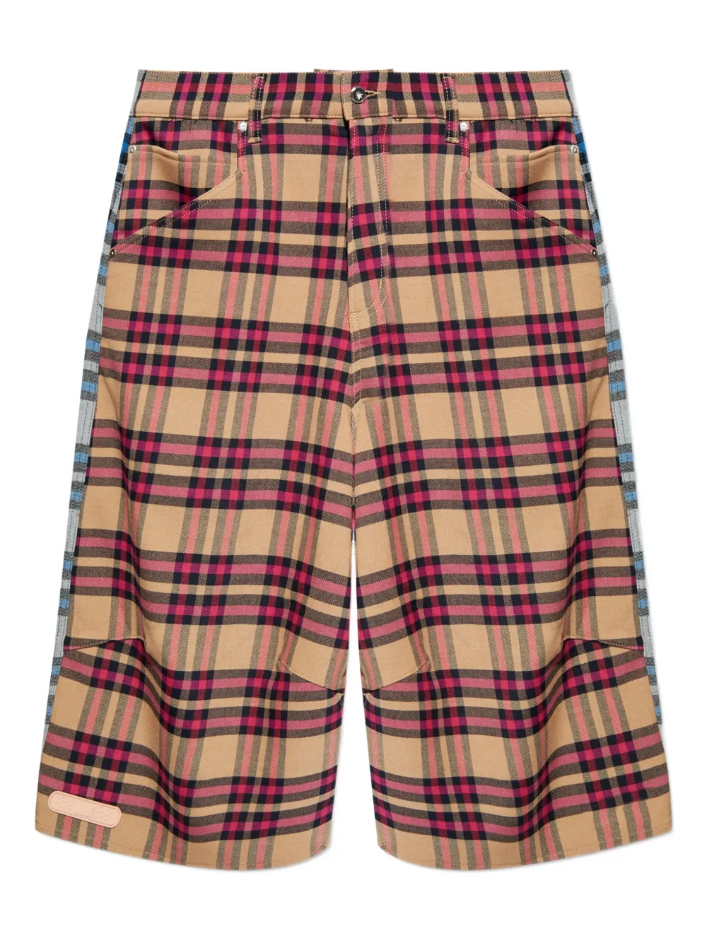 

Джинсы с клетчатыми вставками Pdf, коричневый