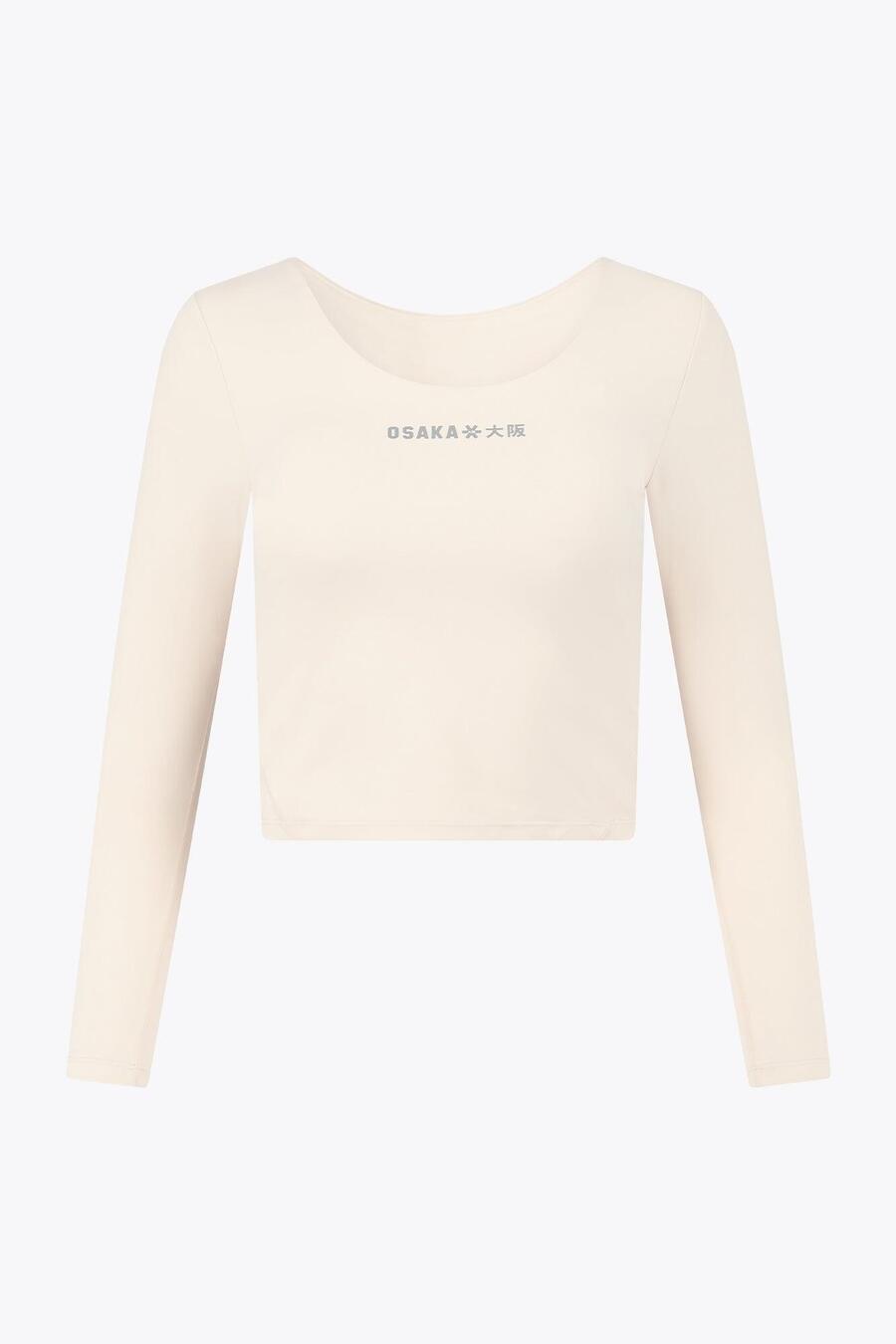 

Женская укороченная футболка с длинным рукавом Osaka | Ecru