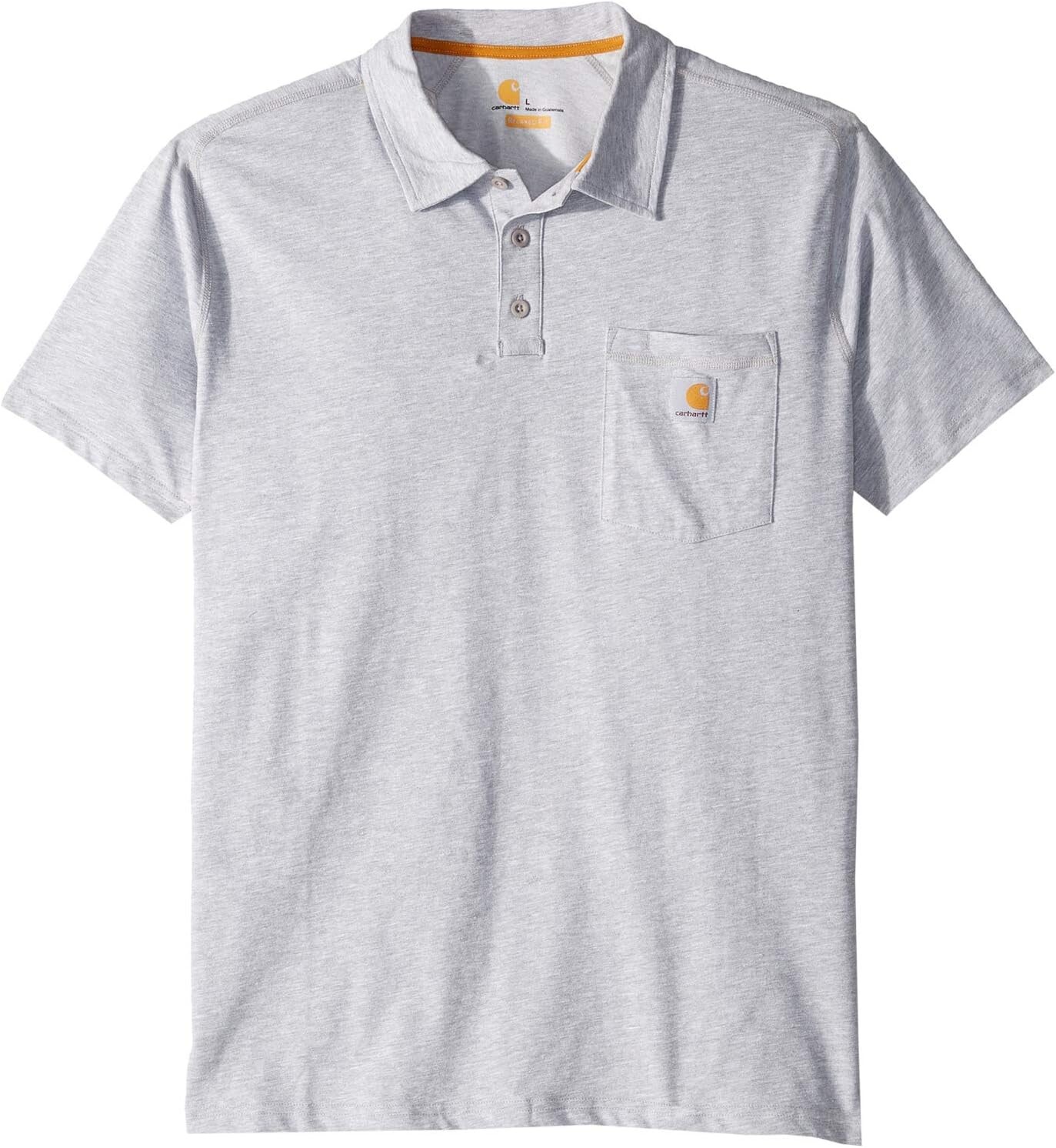 

Рубашка-поло Force Cotton Delmont Pocket Polo Carhartt, цвет Heather Gray