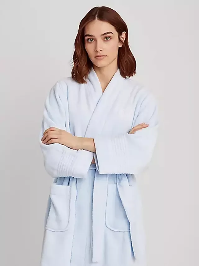 Халат из махровой ткани Lauren Greenwich Ralph Lauren, Light Blue — фото 2