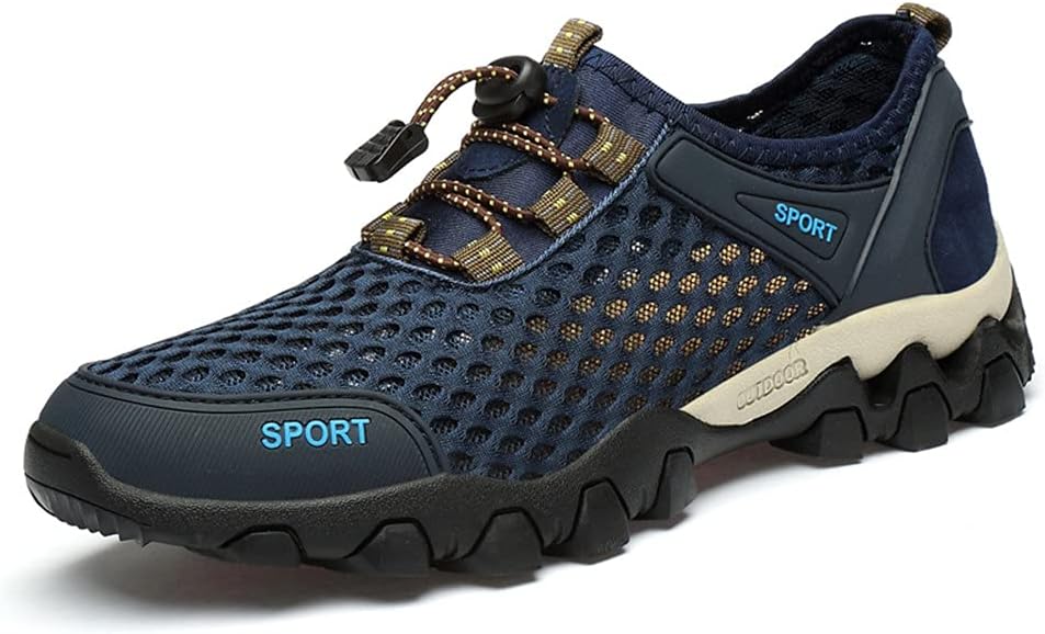 

Мужские быстросохнущие походные кроссовки LEADER SHOW с сетчатым верхом, легкие, для тренировок на открытом воздухе и ходьбы по воде, синий