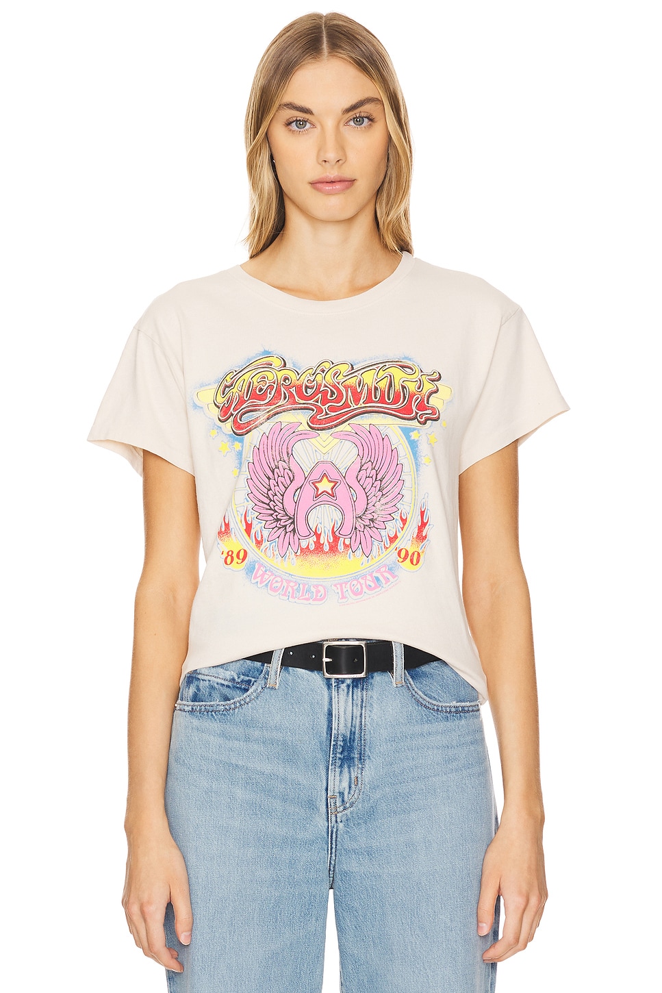 

Футболка с надписью «aerosmith world tour» Daydreamer, белый
