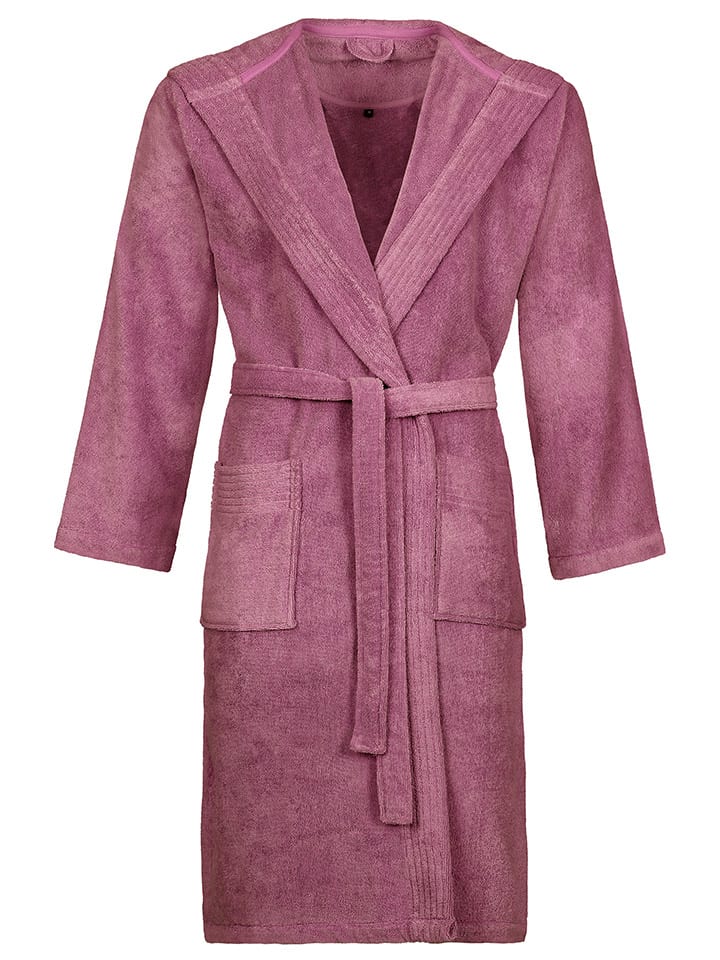 

Vossen Розовый банный халат "Vegan Life"