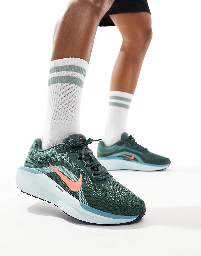 

Кроссовки Air Winflo 11 зеленого цвета Nike Running