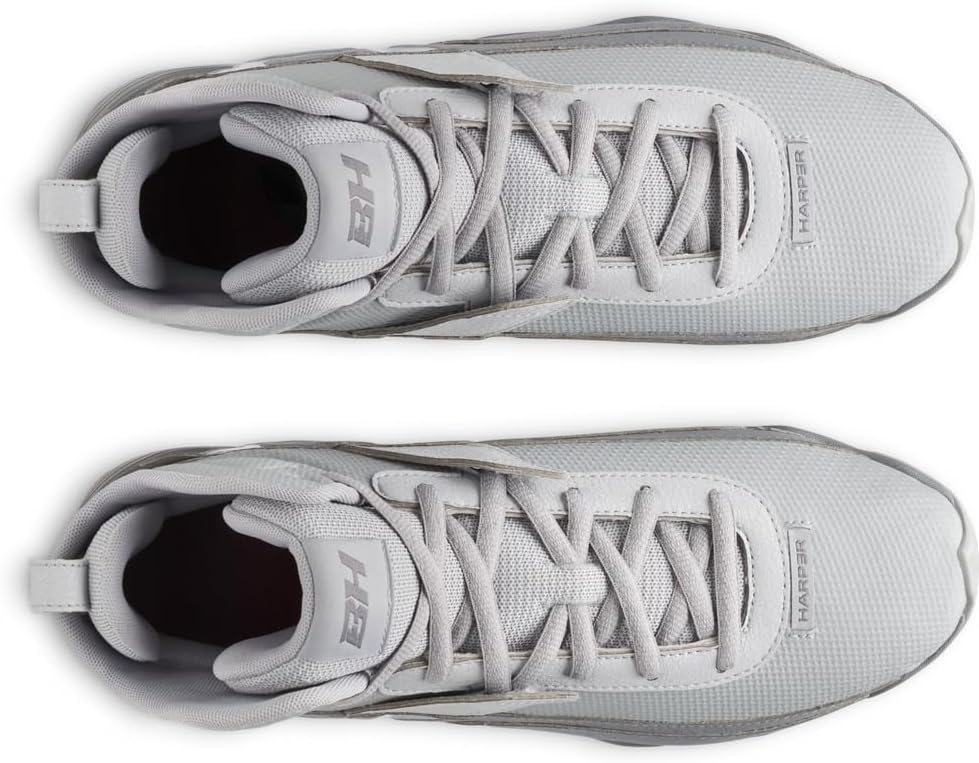 Бейсбольные бутсы Under Armour Harper 10 Rm, (076) Baseball Gray/Titan Gray/Baseball Gray — фото 4