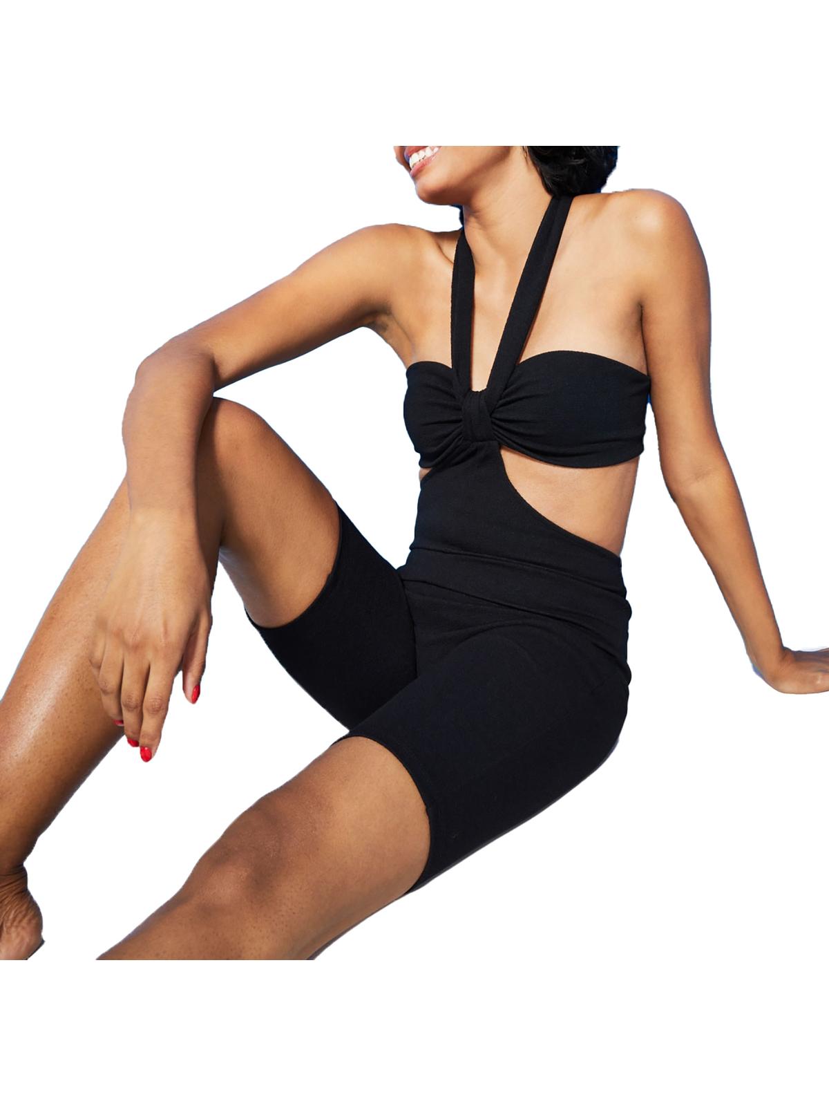 

Женский комбинезон Scuba Stretch Halter Royalty By Maluma, черный