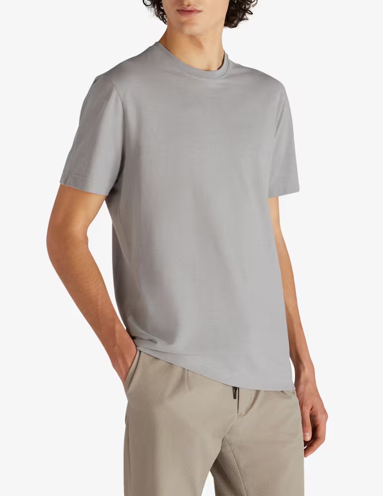 

Футболка Zanone Slim Fit из органического хлопка IceCotton Slowear, цвет Grigio