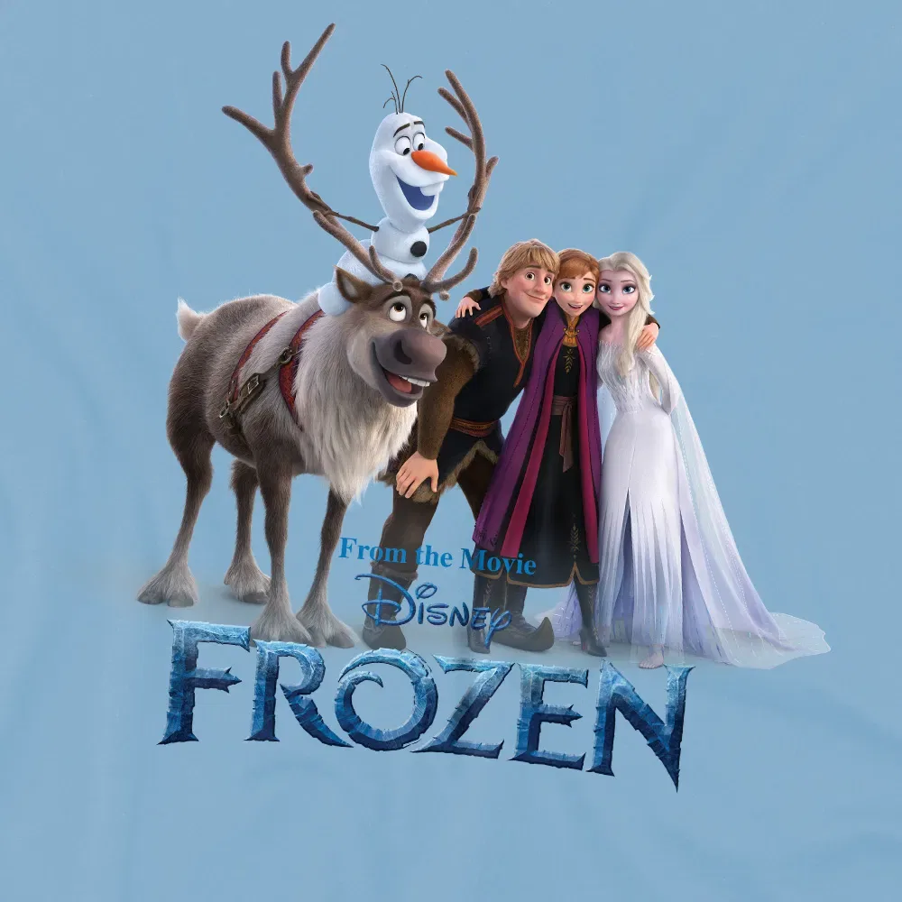 Детская футболка с принтом Frozen, Disney, светло-голубой — фото 2