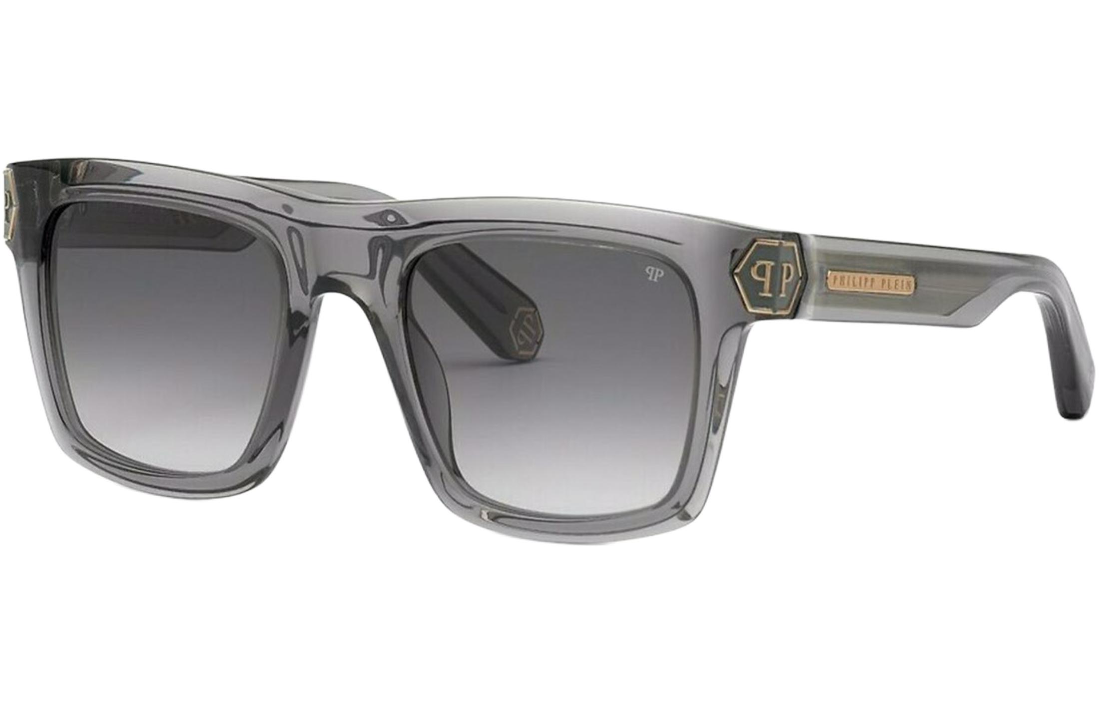 

PHILIPP PLEIN Пластиковая оправа квадратные солнцезащитные очки унисекс, SPP043M09MB