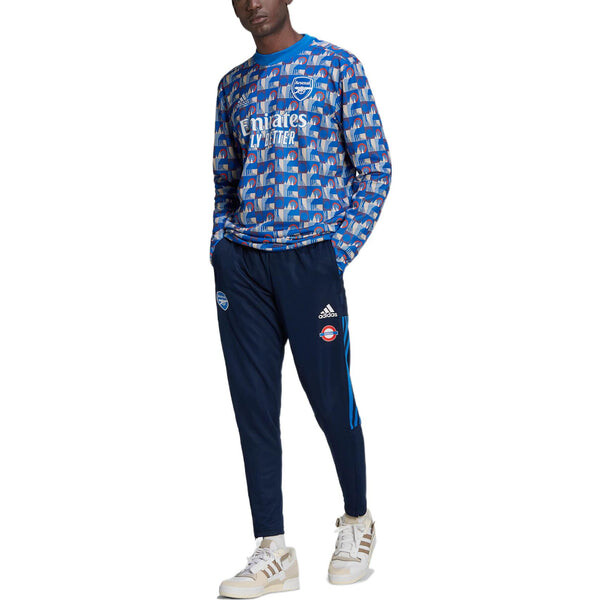Спортивные штаны Men's adidas Logo Soccer/Football Sports Pants/Trousers/Joggers SW Fan Edition Arsenal Blue, синий — фото 2