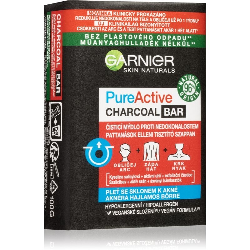 

Очищающее мыло Garnier Pure Active Charcoal 100 г